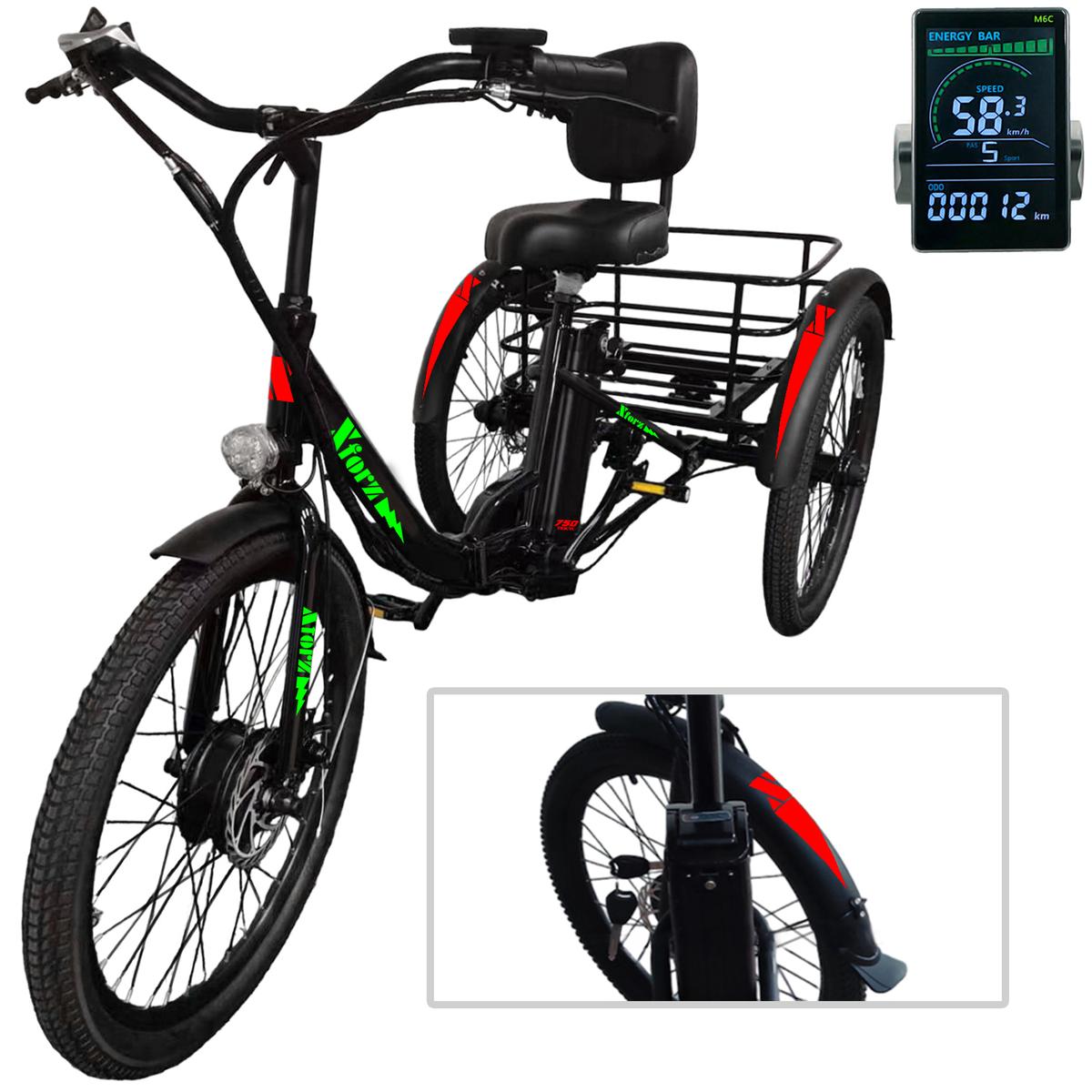 Foto 1 | Transporte Triciclo Eléctricoventdepot Mxtpb-022 1 Pieza Multicolor