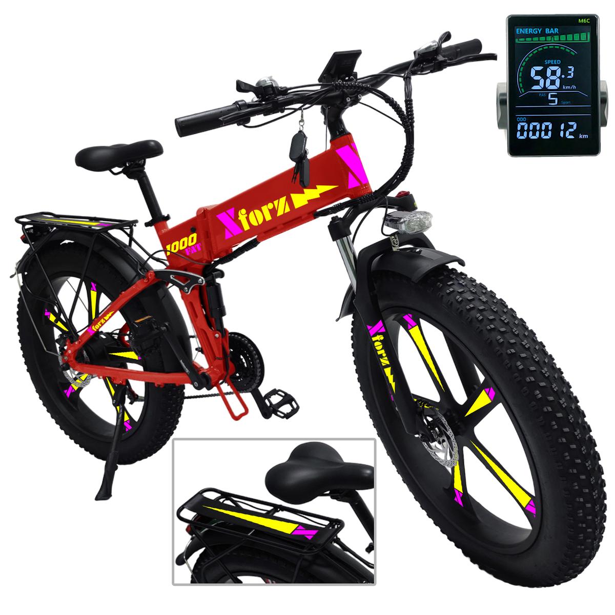 Foto 2 pulgar | Bicicleta Eléctrica Tipo Fatventdepot Mxfjt-057 1 Pieza Multicolor