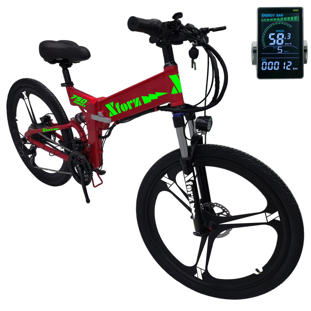 Bici Eléctrica Con Bateriaventdepot Mxmlj-028 1 Pieza Multicolor