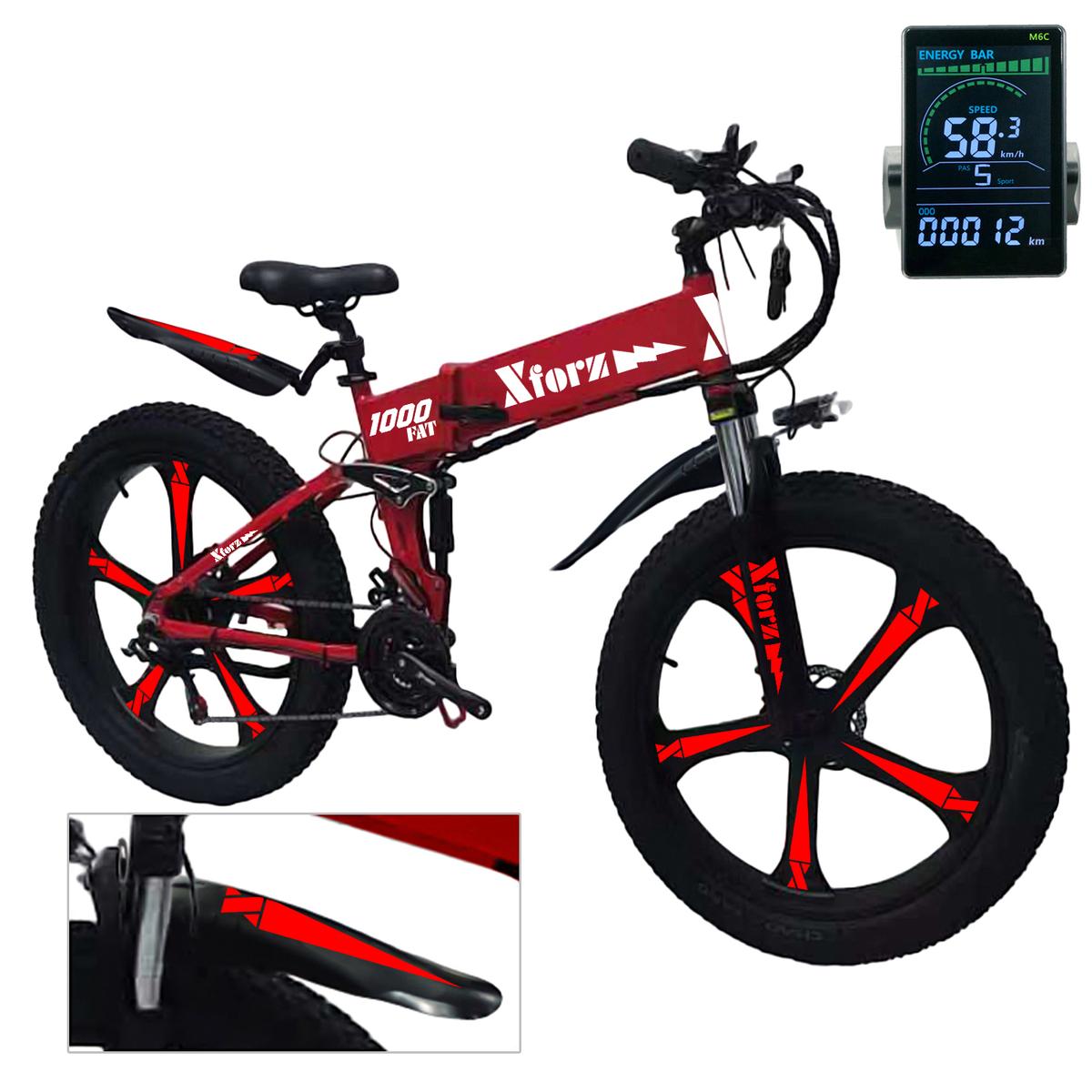 Fat Bike Eléctricaventdepot Mxfrp-036 1 Pieza Multicolor
