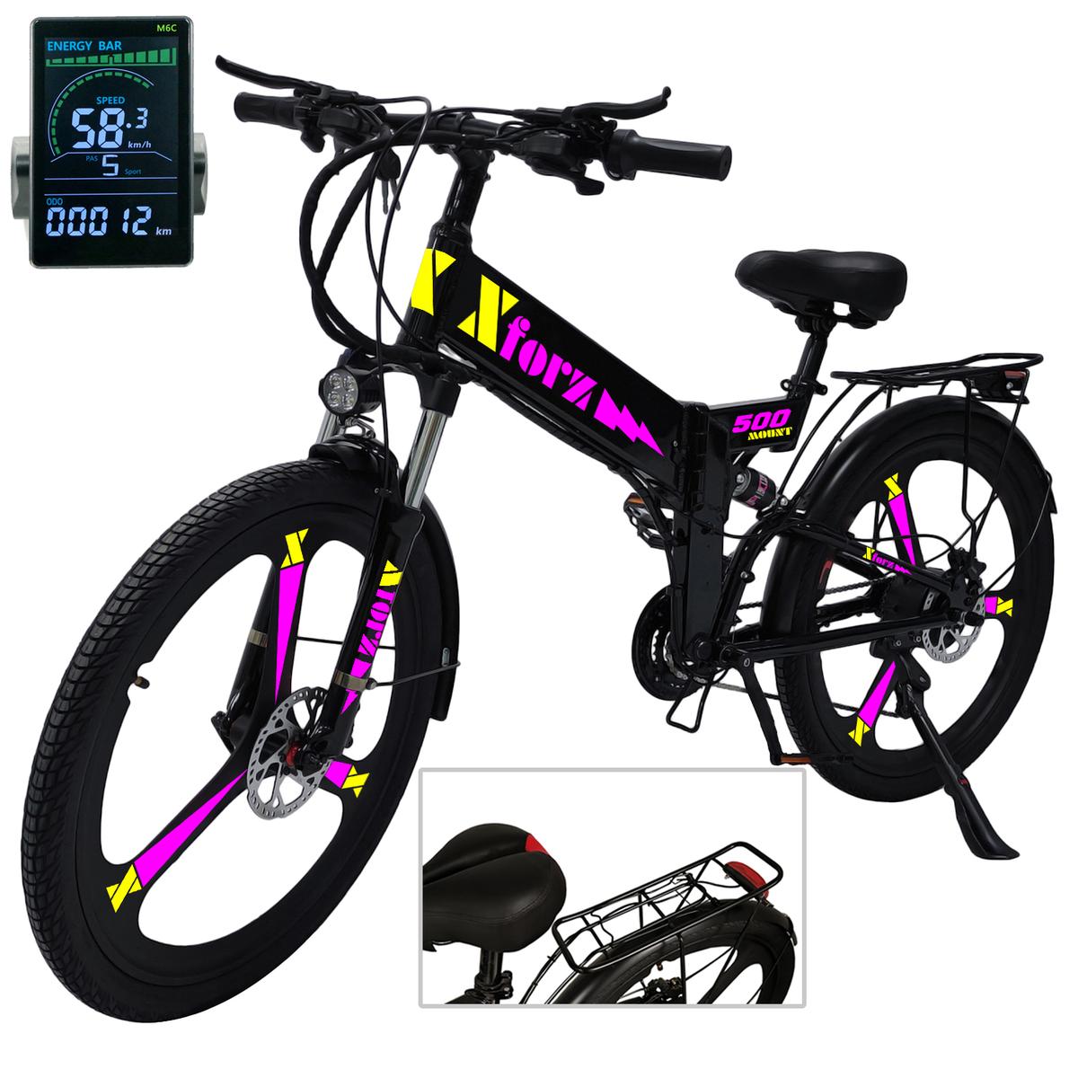 Bicicleta Con Luz Ledventdepot Mxmog-057 1 Pieza Multicolor