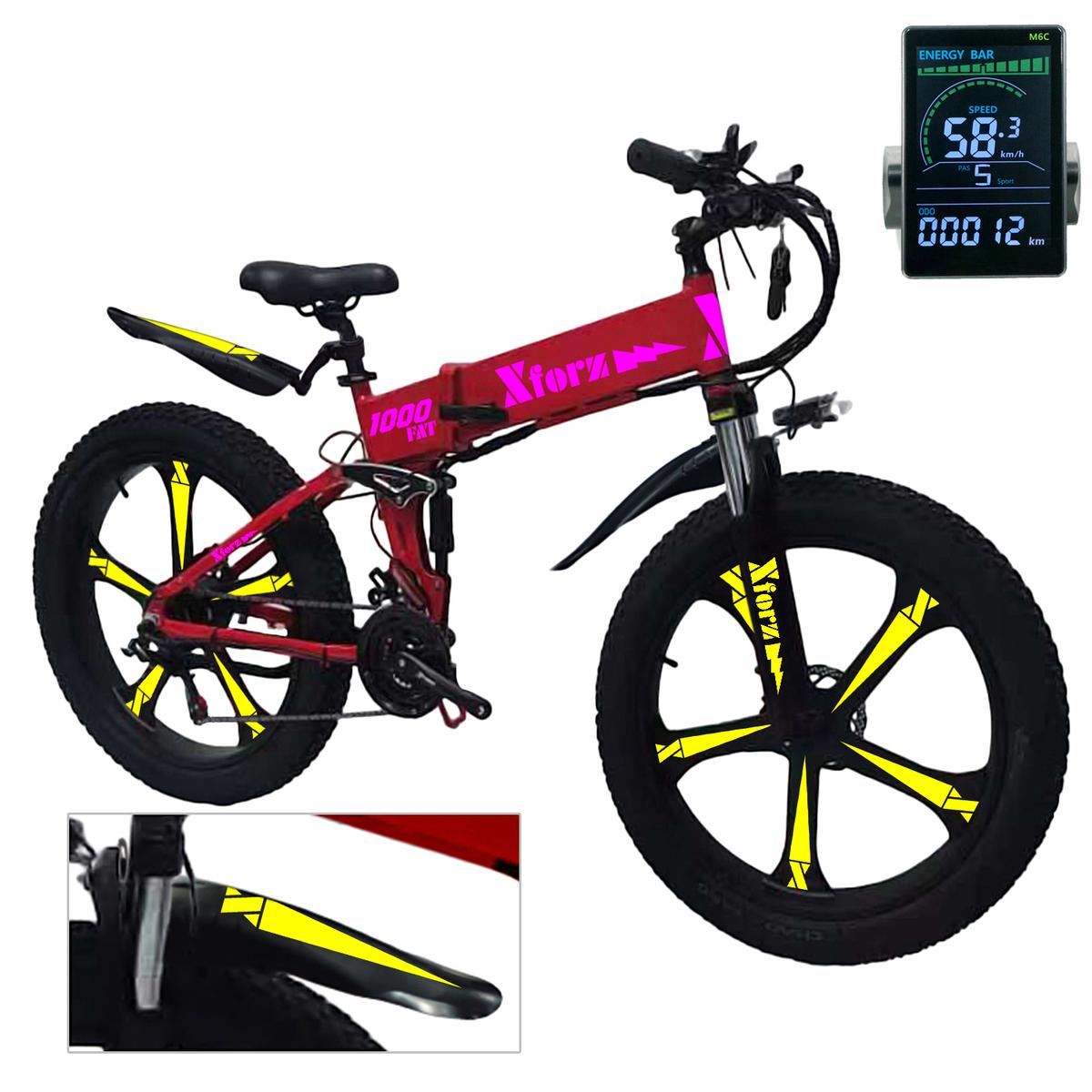 Bicicleta Eléctrica De 21 Velocidadventdepot Mxfrp-018 1 Pieza Multicolor