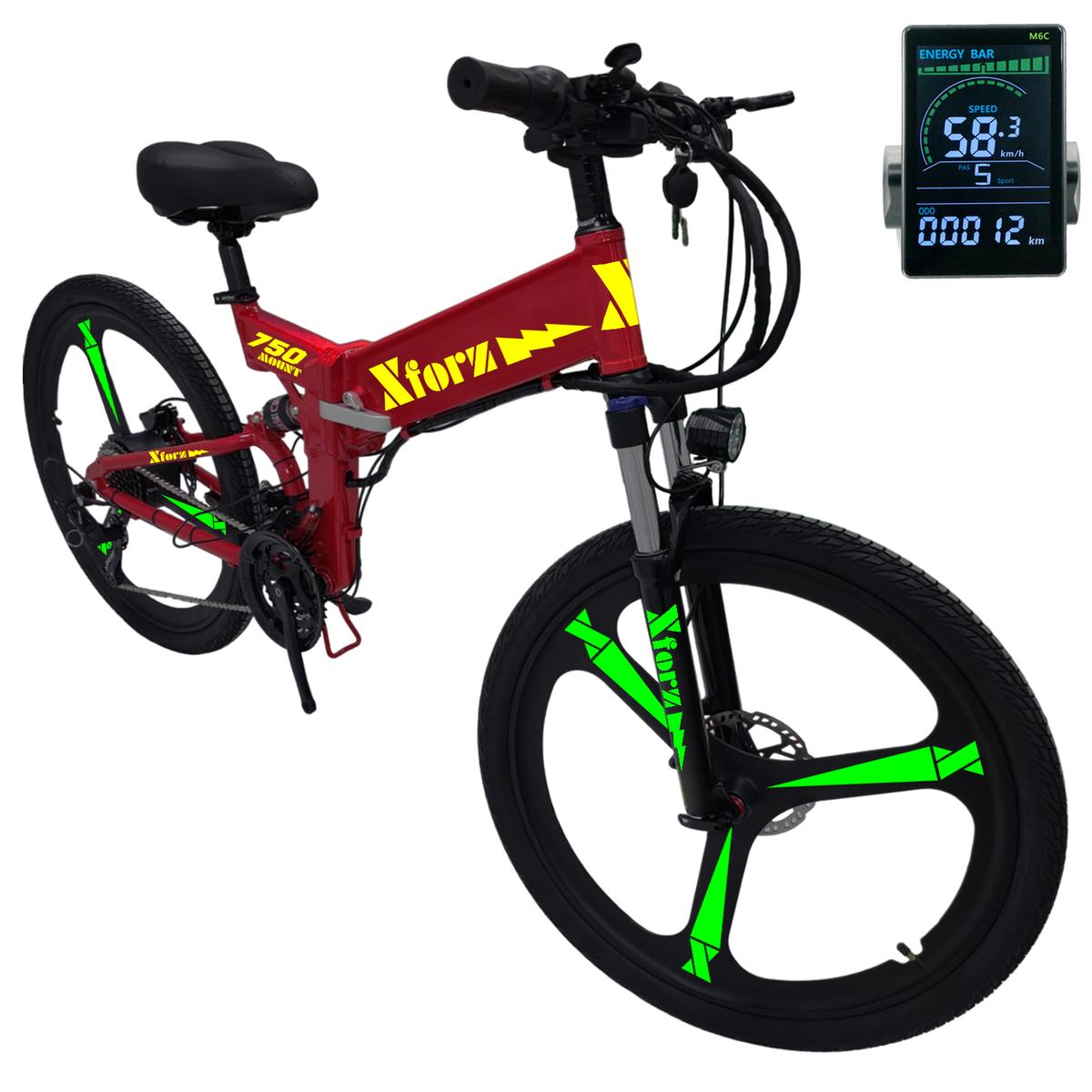 Foto 2 pulgar | Bicicleta Eléctrica Marco Aluminioventdepot Mxmlj-046 1 Pieza Multicolor