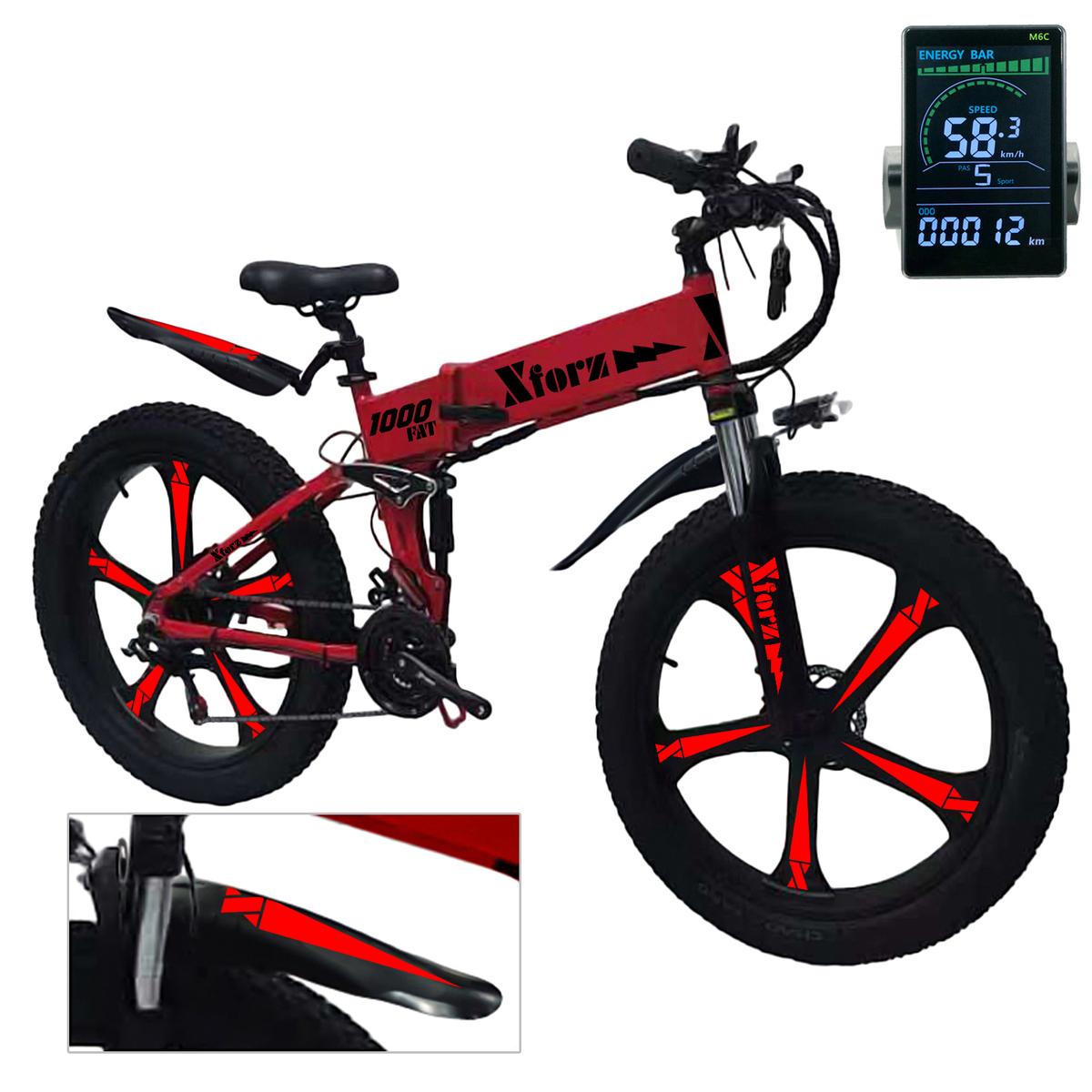 Foto 2 pulgar | Bicicleta Eléctrica Fat Todoterreno VentDepot MXFRP-024 1 Pieza Multicolor