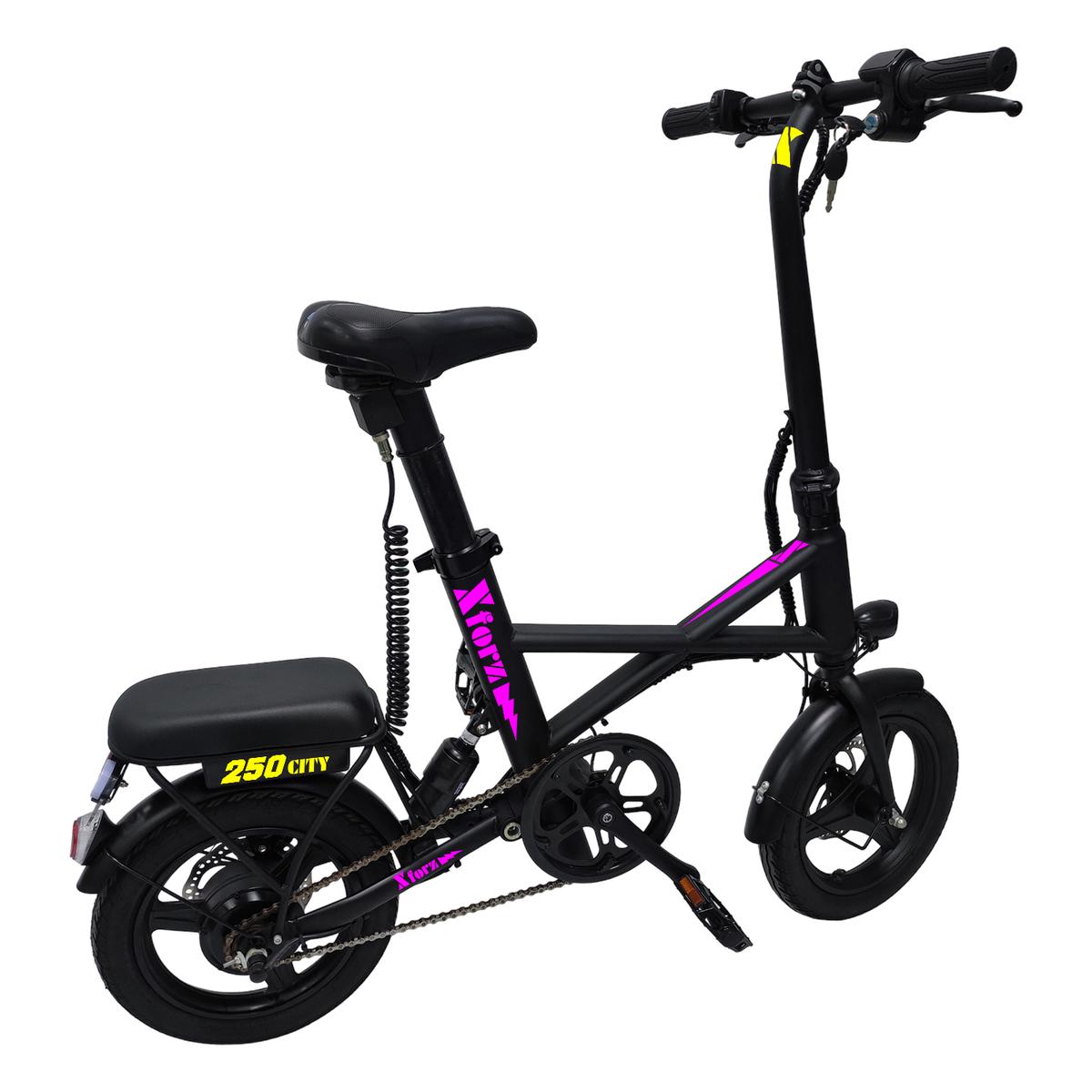 Foto 2 pulgar | Bici Eléctrica Mini Chasis Aluminio Negro VentDepot MXMTB-045 1 Pieza Multicolor