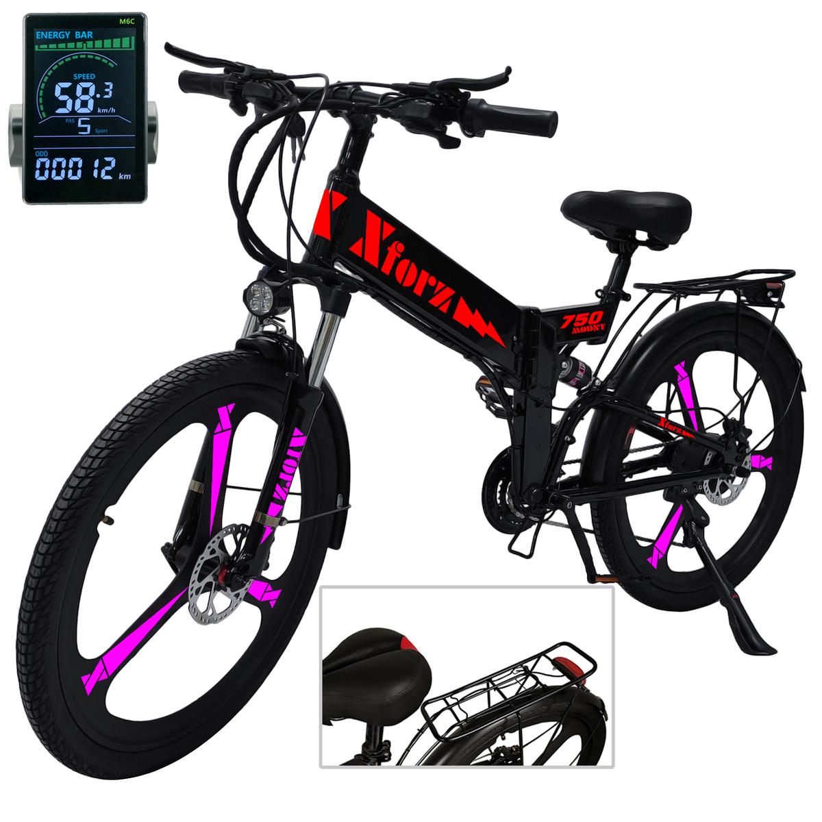 Foto 3 pulgar | Bicicleta Eléctrica Modo Asistidoventdepot Mxmtl-018 1 Pieza Multicolor