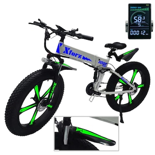 Foto 2 | Bicicleta Eléctrica Fat 1000 Pro White Plegable con Pantalla Multicolor y 21 Velocidades