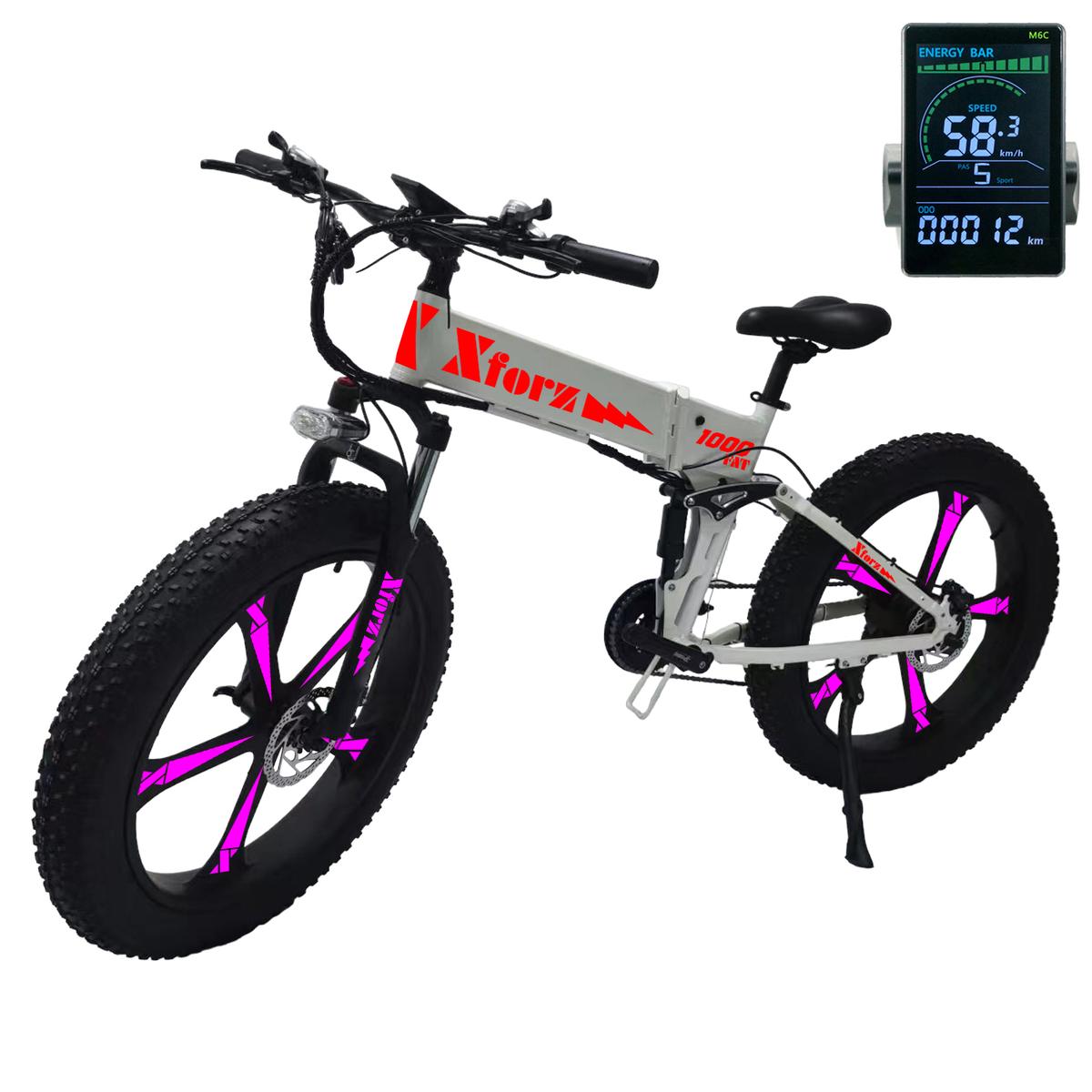 Foto 2 pulgar | Bici Electrica Con 21 Velocidadesventdepot Mxfat-033 1 Pieza Multicolor