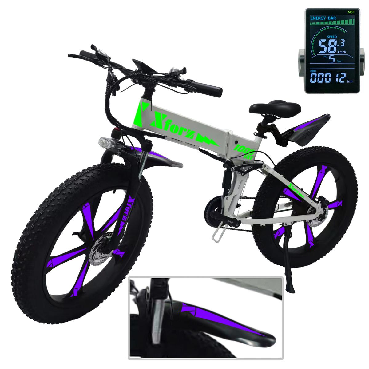 Foto 2 pulgar | Bicicleta Eléctrica Tipo Fatventdepot Mxfwp-029 1 Pieza Multicolor