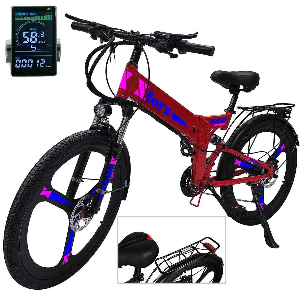 Bici Plegable De Aluminioventdepot Mxmuj-054 1 Pieza Multicolor