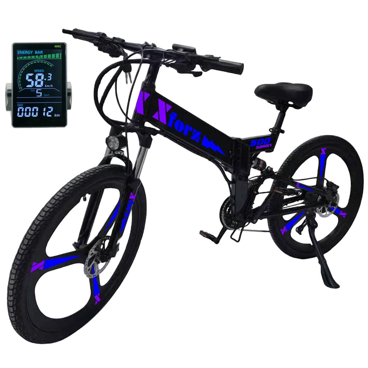 Bicicleta Con Luz Ledventdepot Mxmlk-053 1 Pieza Multicolor