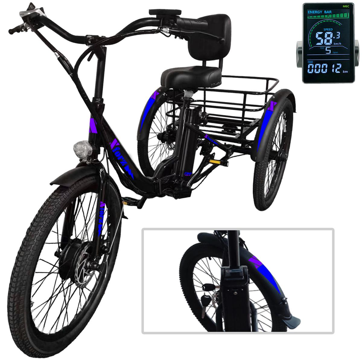 Triciclo Eléctrico VentDepot MXTPB-053 1 Pieza Multicolor