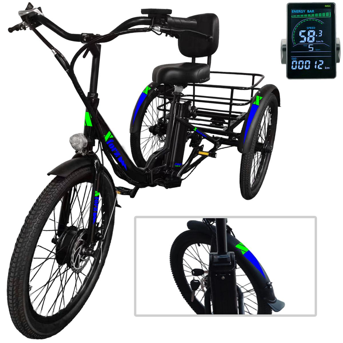 Transporte Triciclo Eléctricoventdepot Mxtpb-051 1 Pieza Multicolor