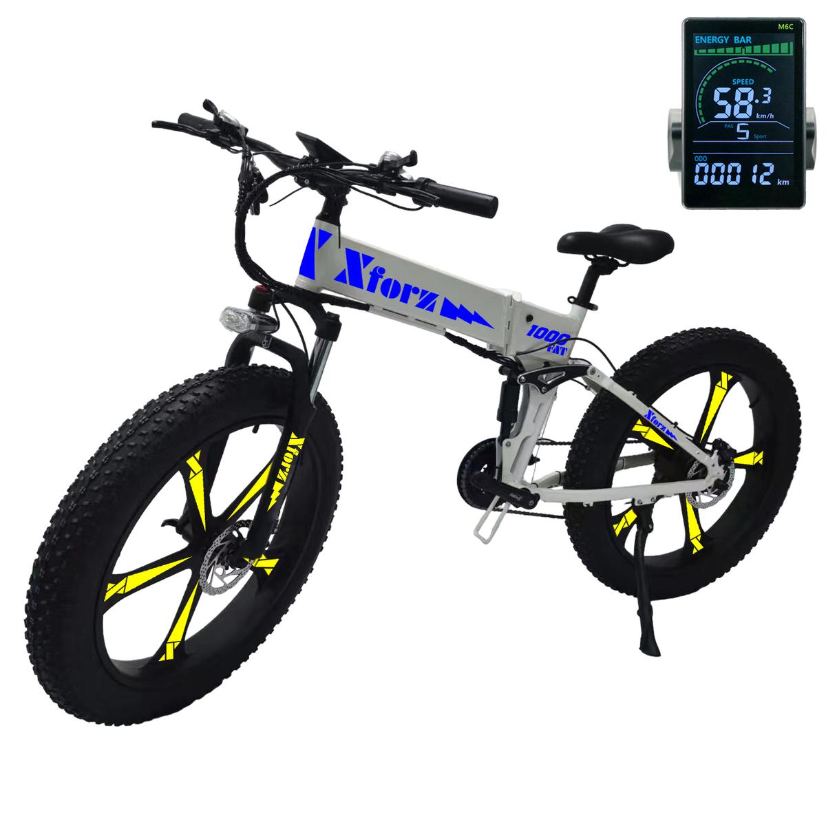 Foto 2 pulgar | Bicicleta Eléctrica Fat 1000 Lite con Pantalla Multicolor y Alarma Antirrobo