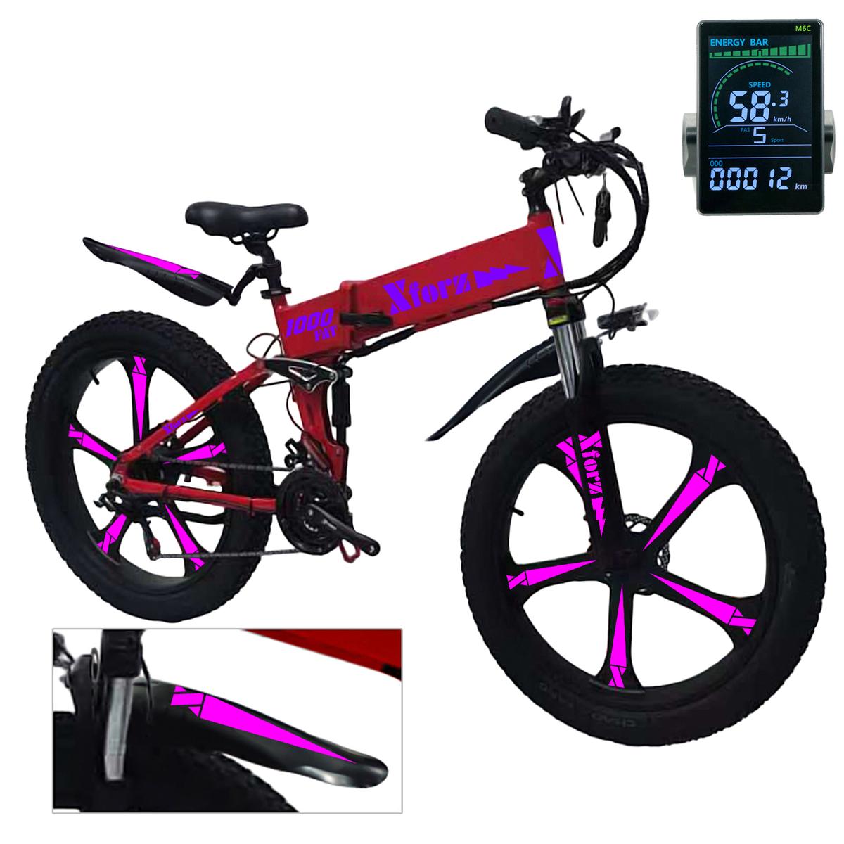 Bici Eléctrica Con Alarmaventdepot Mxfrp-039 1 Pieza Multicolor