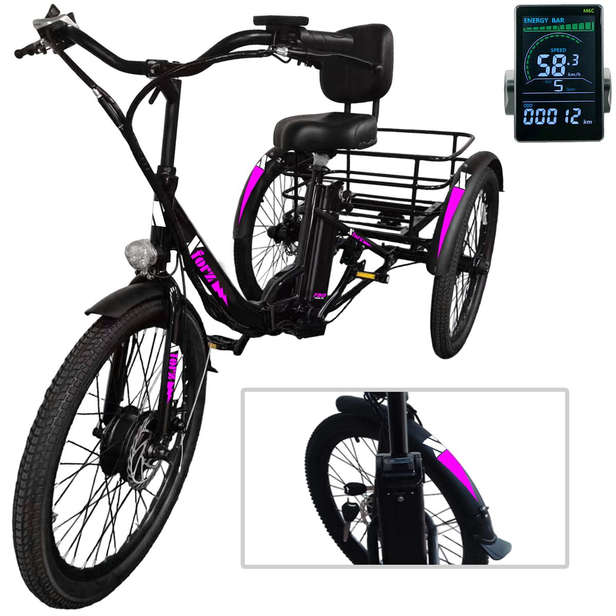 Triciclos Motorizados Con Cestaventdepot Mxtpb-056 1 Pieza Multicolor