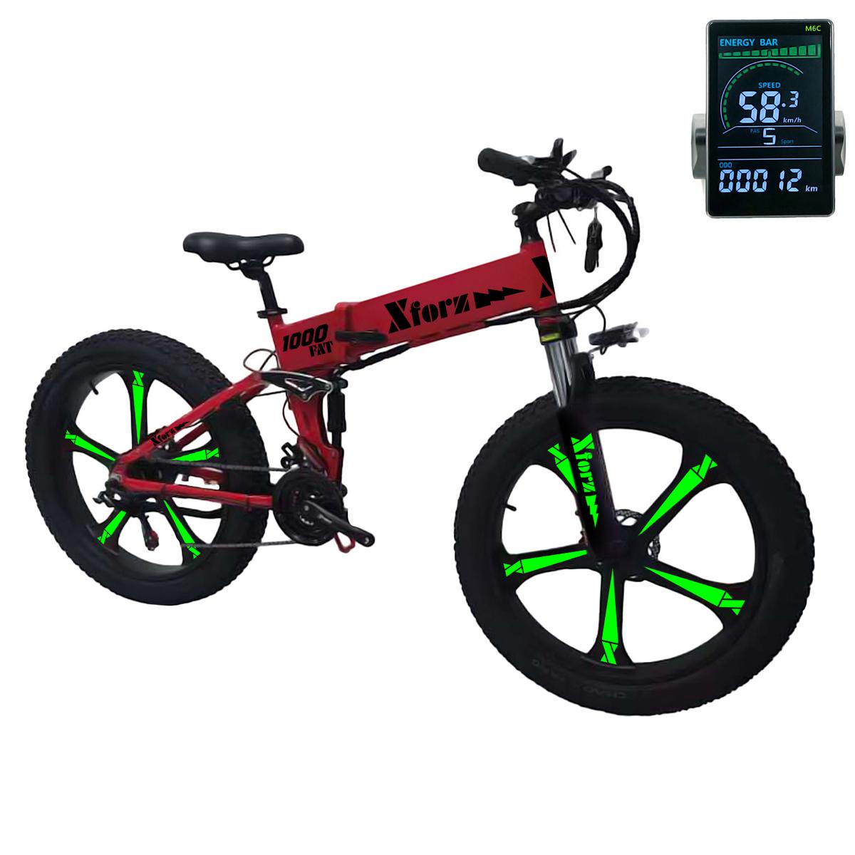 Bicicleta Eléctrica Ruedas Anchasventdepot Mxfrj-021 1 Pieza Multicolor
