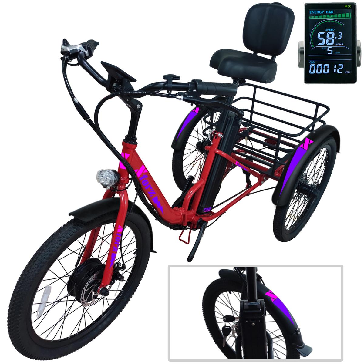 Foto 1 | Triciclo Eléctrico Adultosventdepot Mxtpj-061 1 Pieza Multicolor