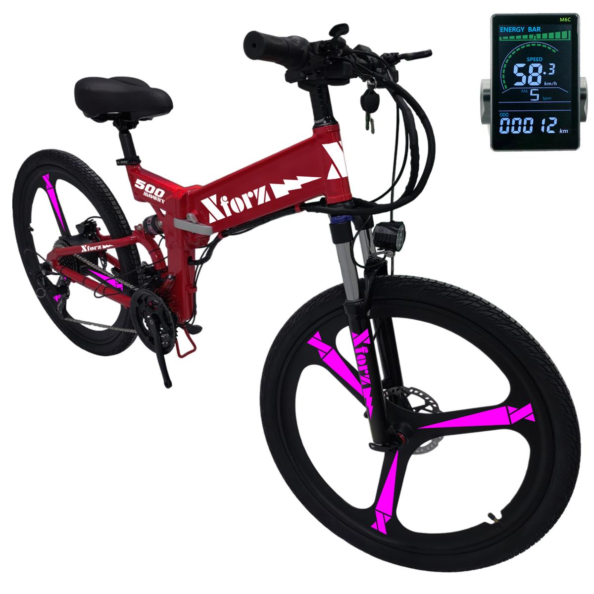 Bicleta De Montaña Eléctricaventdepot Mxmij-033 1 Pieza Multicolor