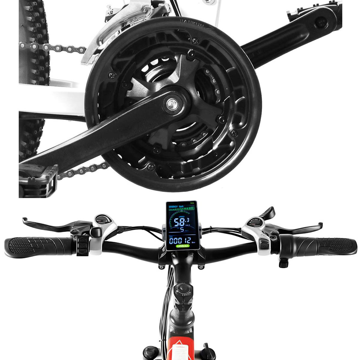 Foto 4 pulgar | Bici Con Motor Electricoventdepot Mxfrj-024 1 Pieza Multicolor