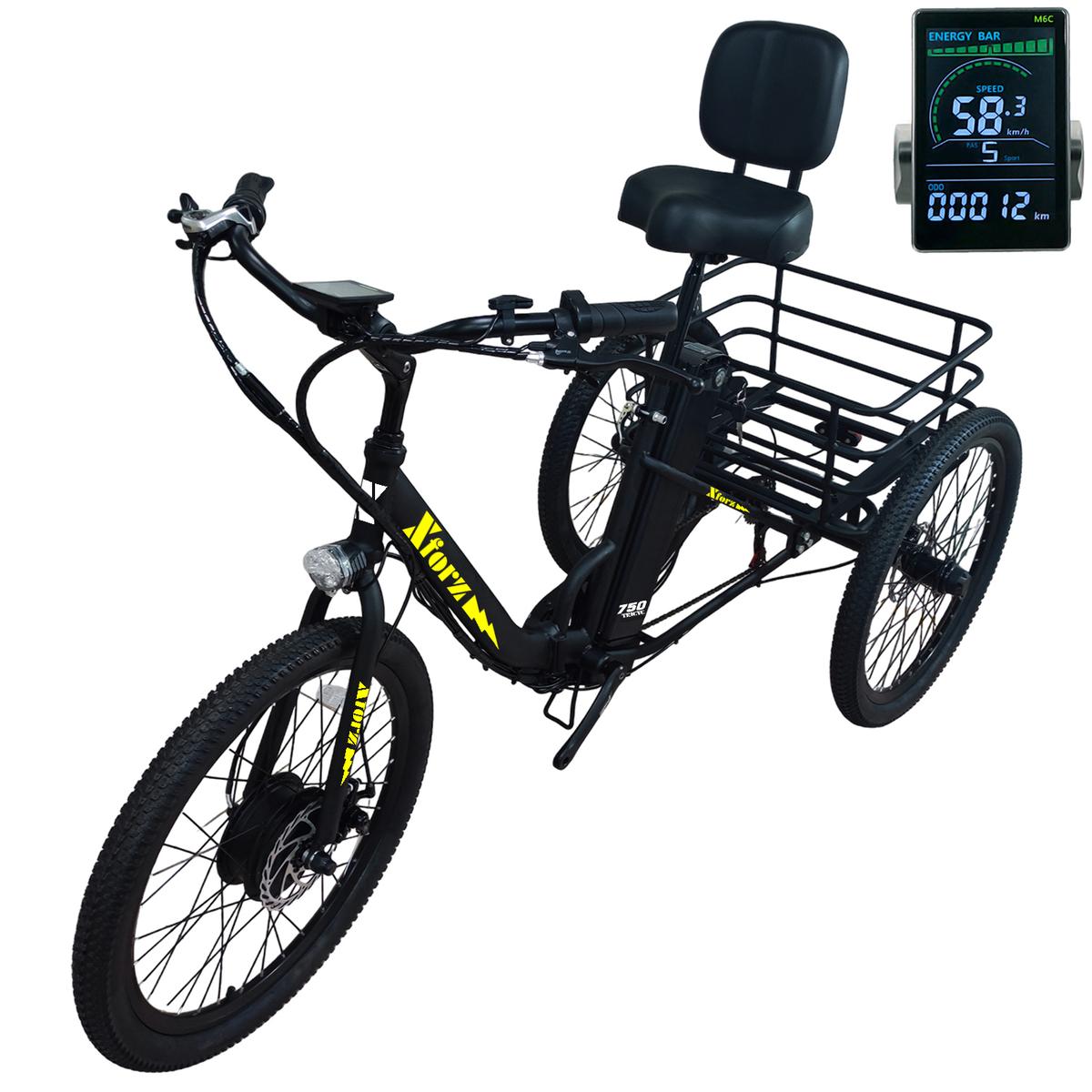 Foto 1 | Bicicleta Eléctrica De Tres Ruedasventdepot Mxtlb-037 1 Pieza Multicolor