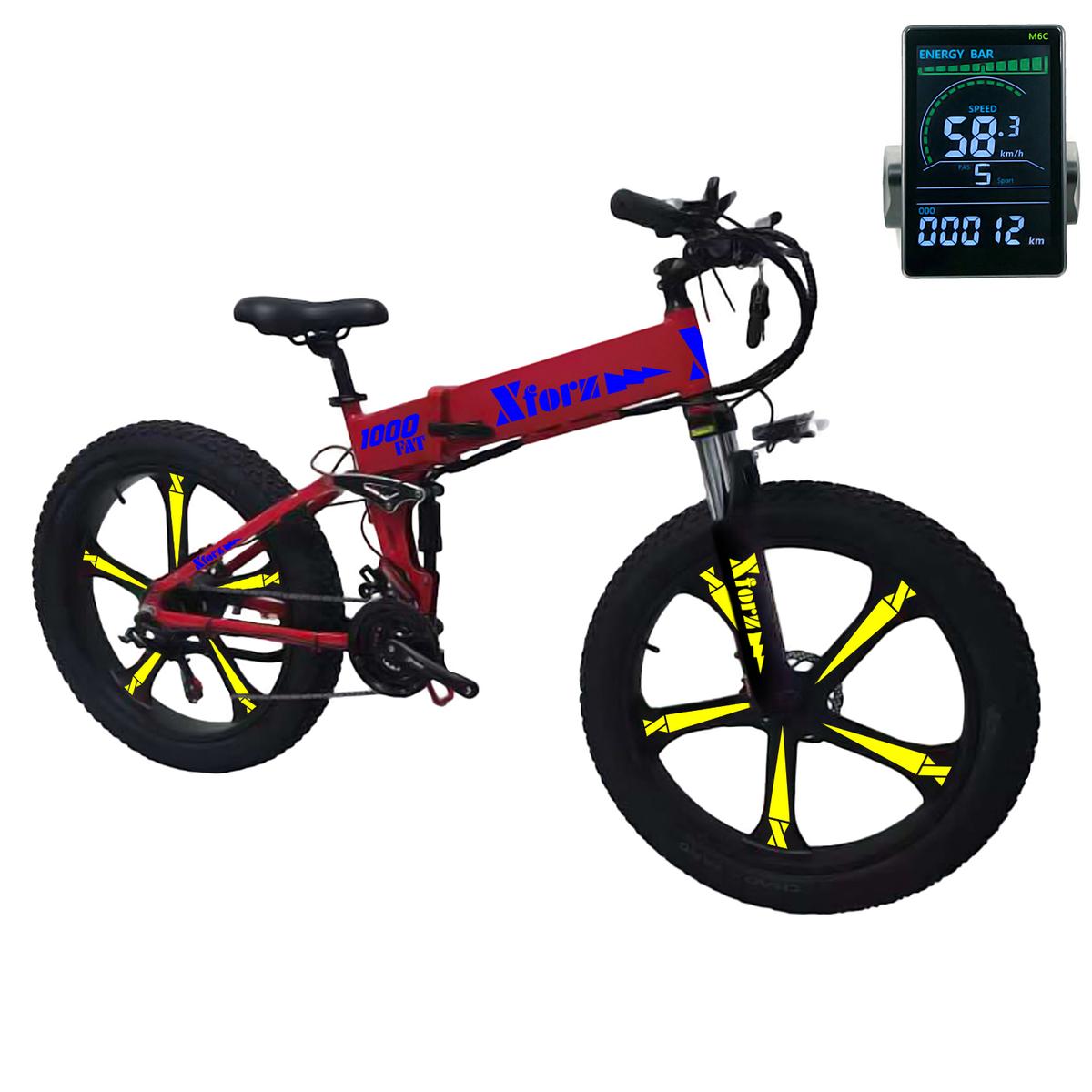 Foto 2 pulgar | Bici Eléctrica Con Alarmaventdepot Mxfrj-012 1 Pieza Multicolor
