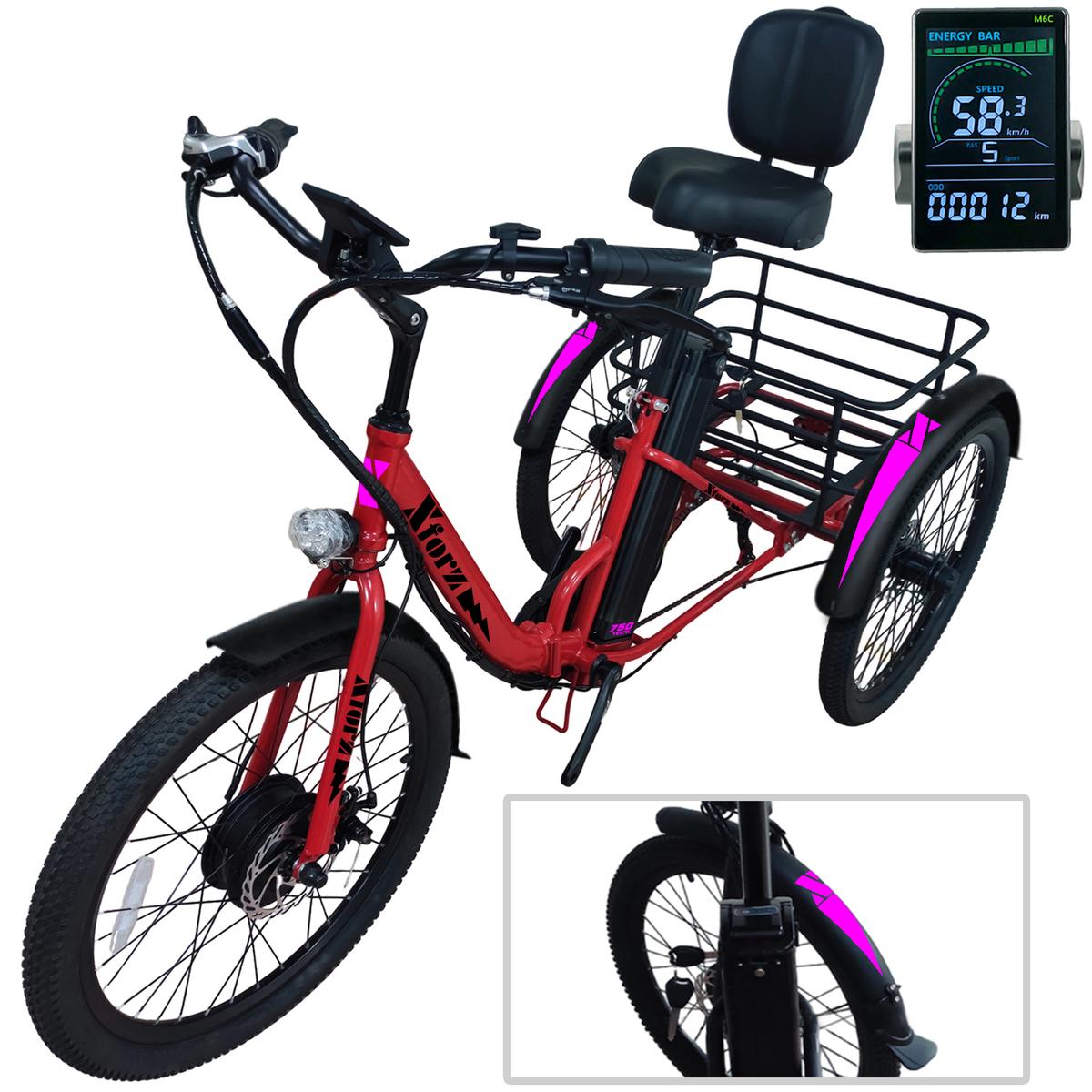 Triciclo Eléctrico VentDepot MXTPJ-017 1 Pieza Multicolor