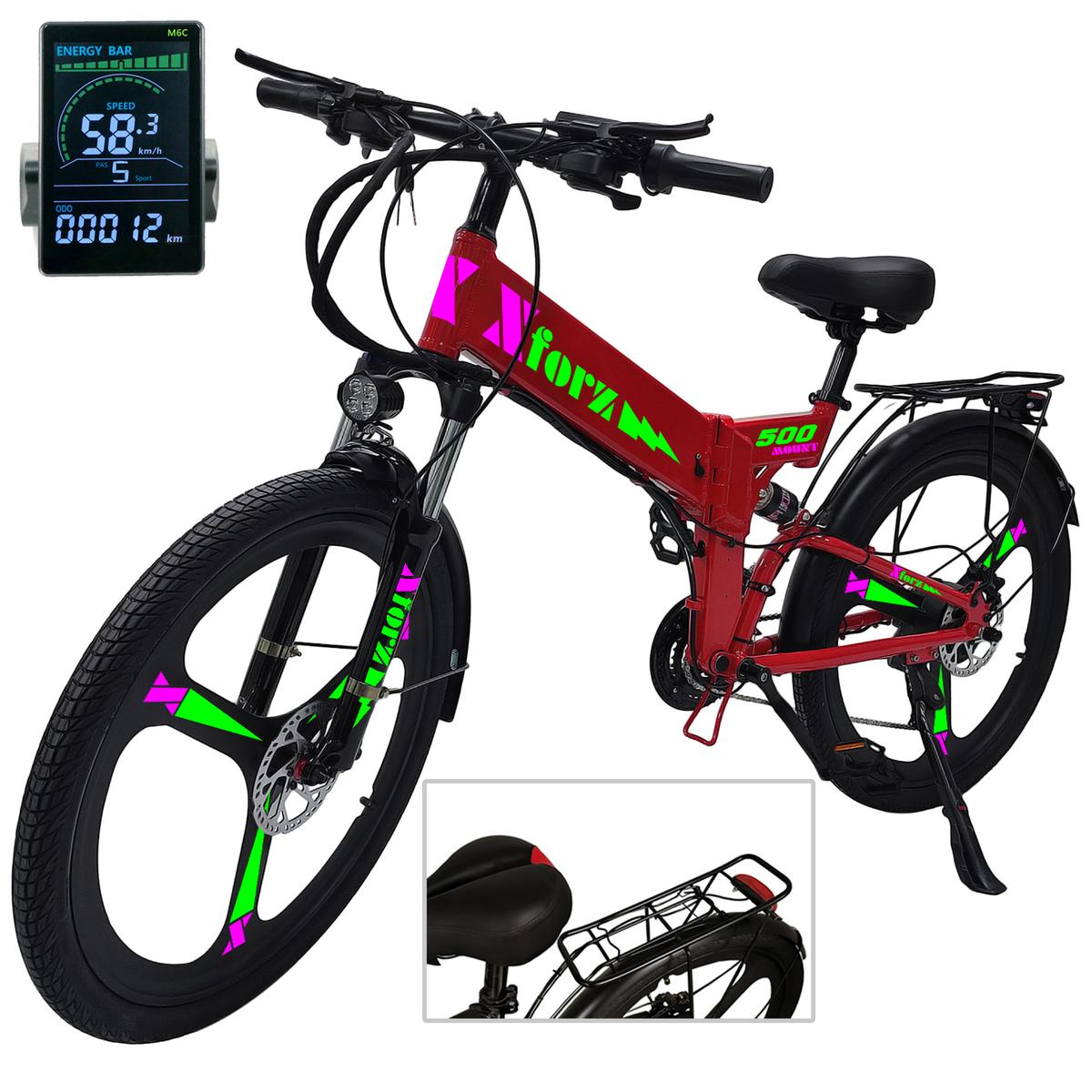 Bici Eléctrica Con Bateriaventdepot Mxmuj-055 1 Pieza Multicolor