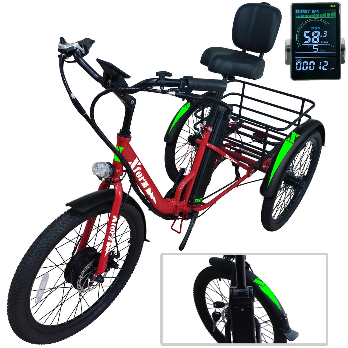 Foto 1 | Triciclo Eléctrico Alta Movilidadventdepot Mxtpj-027 1 Pieza Multicolor