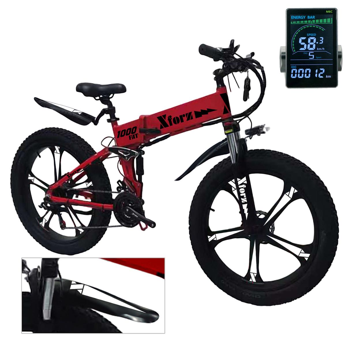 Bici con Motor Eléctrico VentDepot MXFRP-022 1 Pieza Multicolor