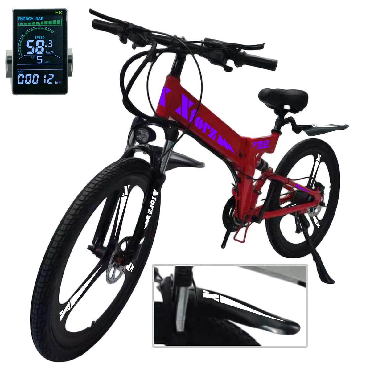 Bicleta De Montaña Eléctricaventdepot Mxmpj-041 1 Pieza Multicolor