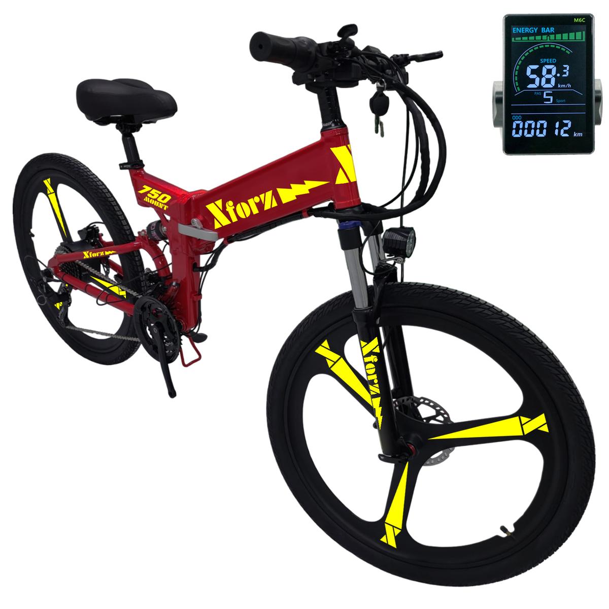 Bici Eléctrica Pantalla Color VentDepot MXMLJ-006 1 Pieza Multicolor