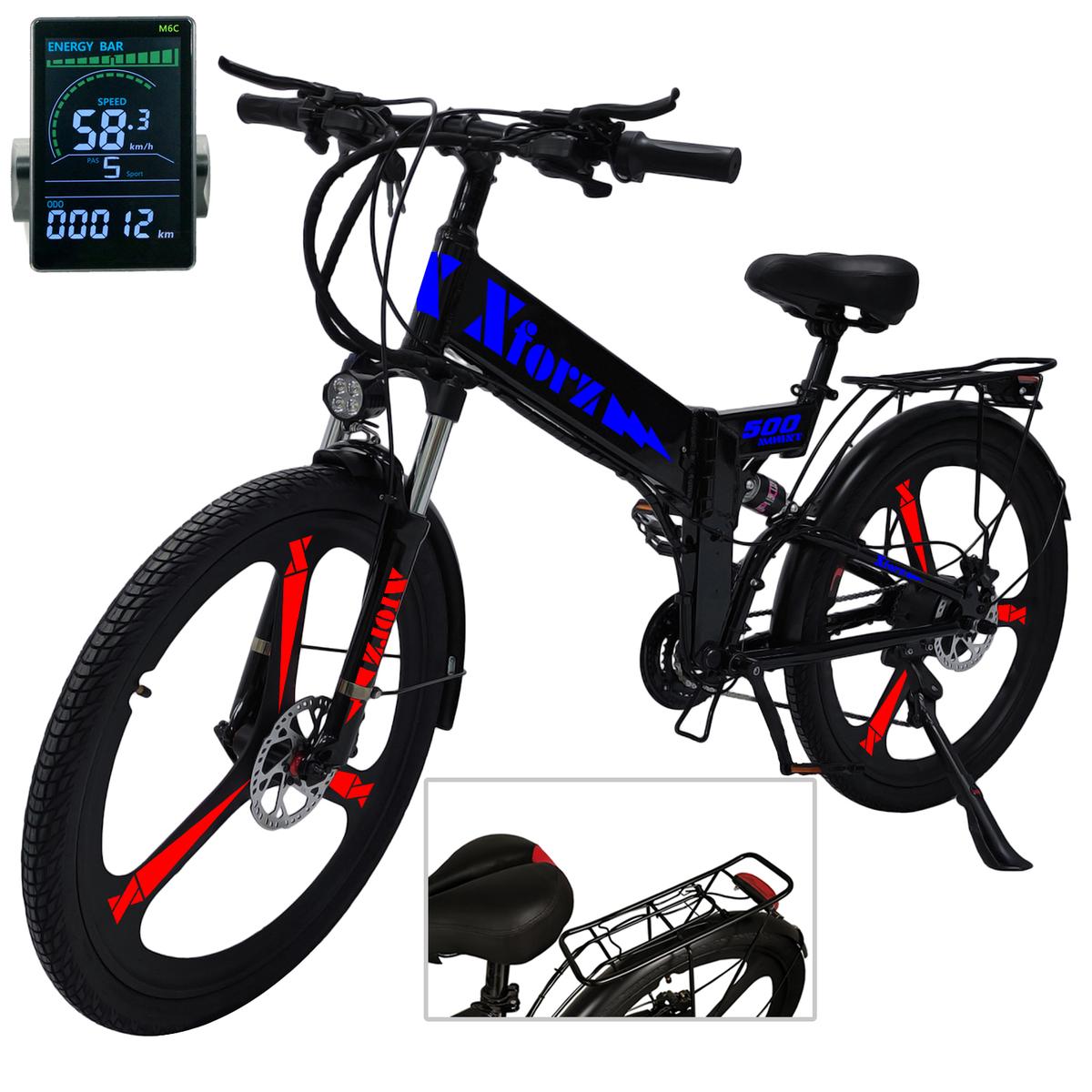 Bicicleta Eléctrica con Pantalla Ventdepot Negro