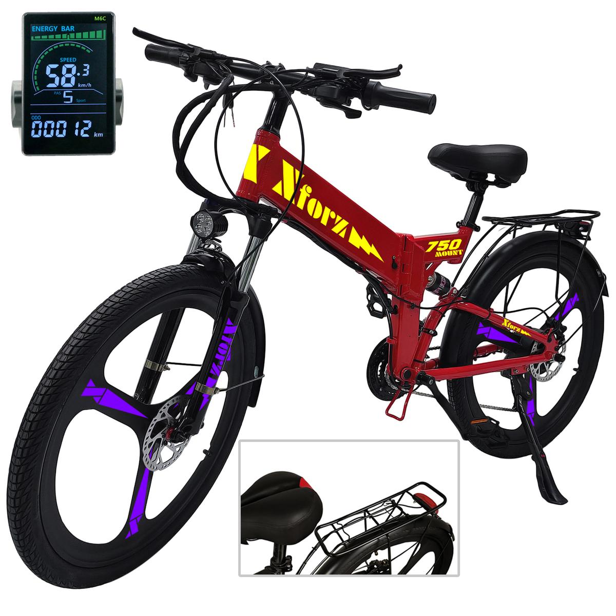 Bicicleta Eléctrica Modo Asistidoventdepot Mxmoj-048 1 Pieza Multicolor