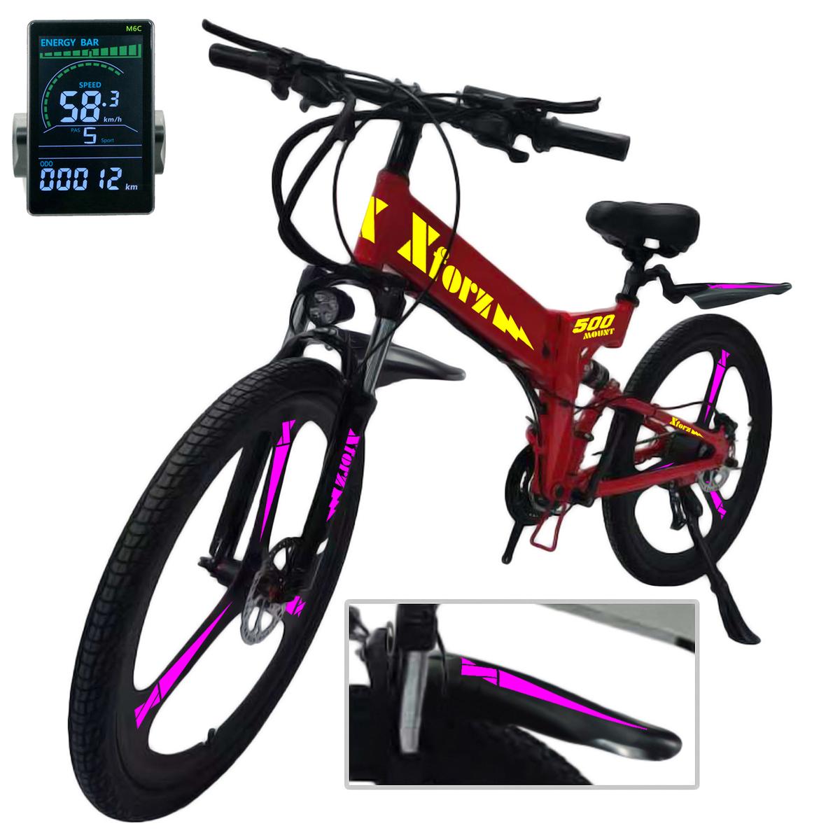 Foto 2 pulgar | Bici Eléctrica Frenos Magnesioventdepot Mxmrj-045 1 Pieza Multicolor