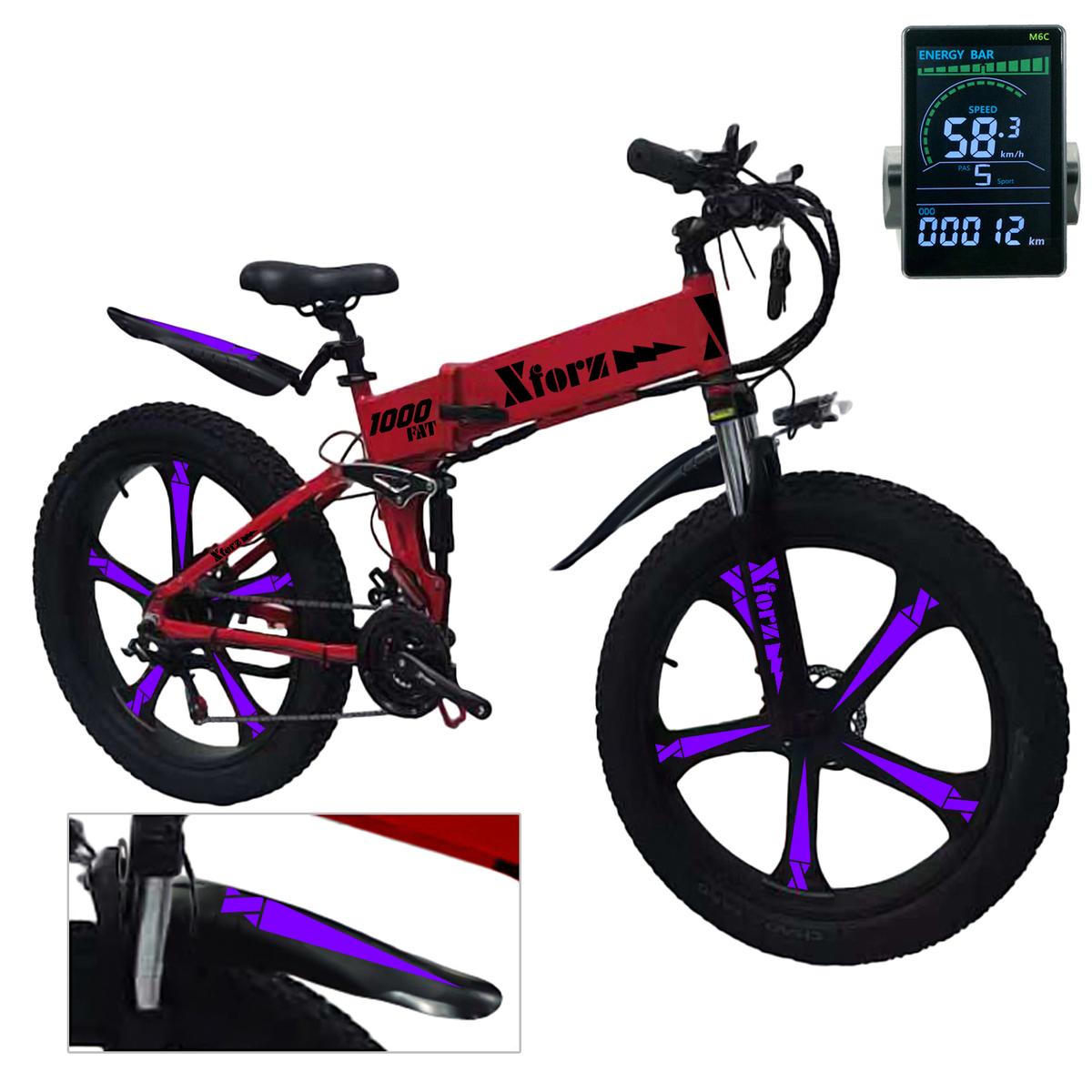 Bicicleta Eléctrica Plegable VentDepot MXFRP-023 1 Pieza Multicolor