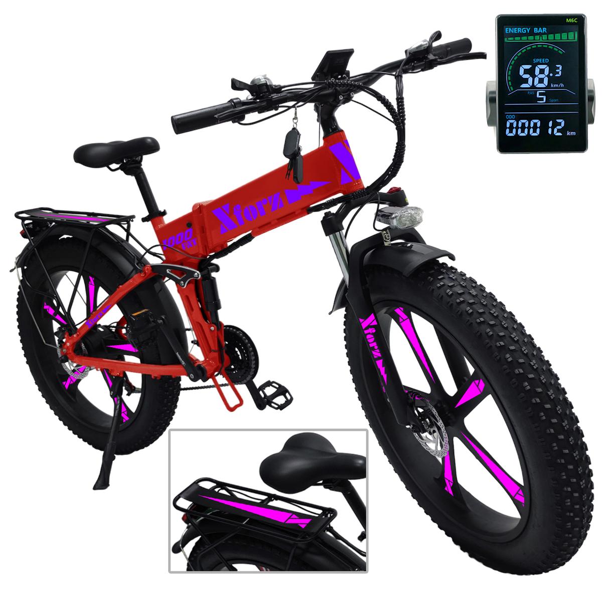 Foto 2 pulgar | Bici Con Estructura De Aluminioventdepot Mxfjt-039 1 Pieza Multicolor