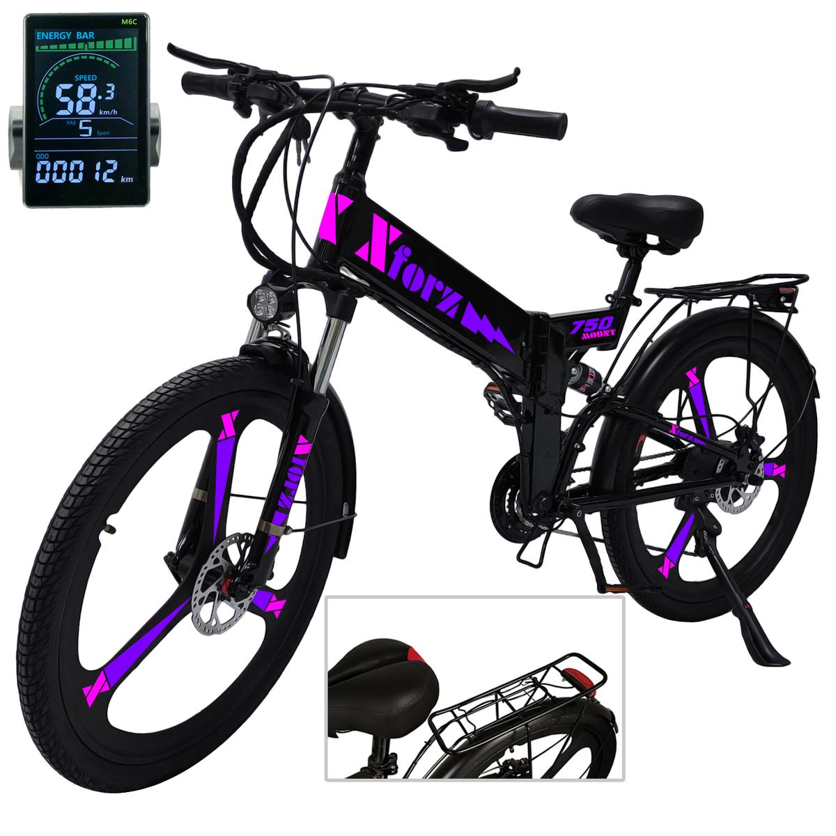 Foto 3 pulgar | E-bike Rodada 26ventdepot Mxmtl-061 1 Pieza Multicolor