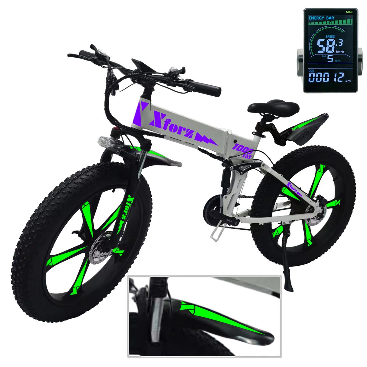 Foto 1 | Bici Eléctrica con Estructura de Aluminio VentDepot MXFWP-040 1 Pieza Multicolor