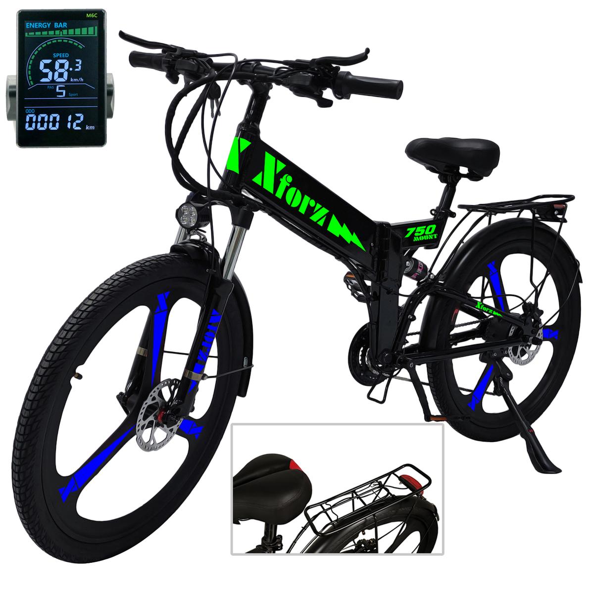 Bici Electrica Pantalla Colorventdepot Mxmtl-009 1 Pieza Multicolor