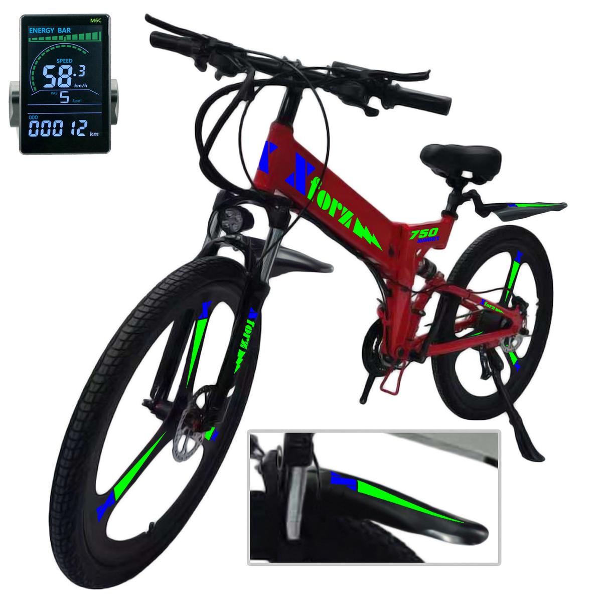 Foto 2 pulgar | Bici Eléctrica Frenos Magnesioventdepot Mxmpj-051 1 Pieza Multicolor