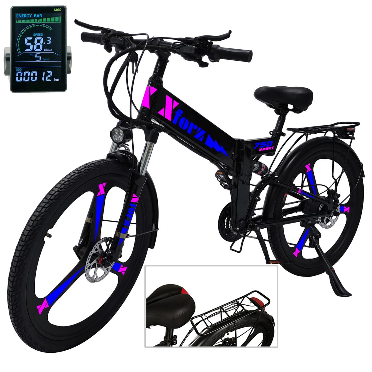 Foto 1 | Bicicleta Batería Recargableventdepot Mxmtl-050 1 Pieza Multicolor