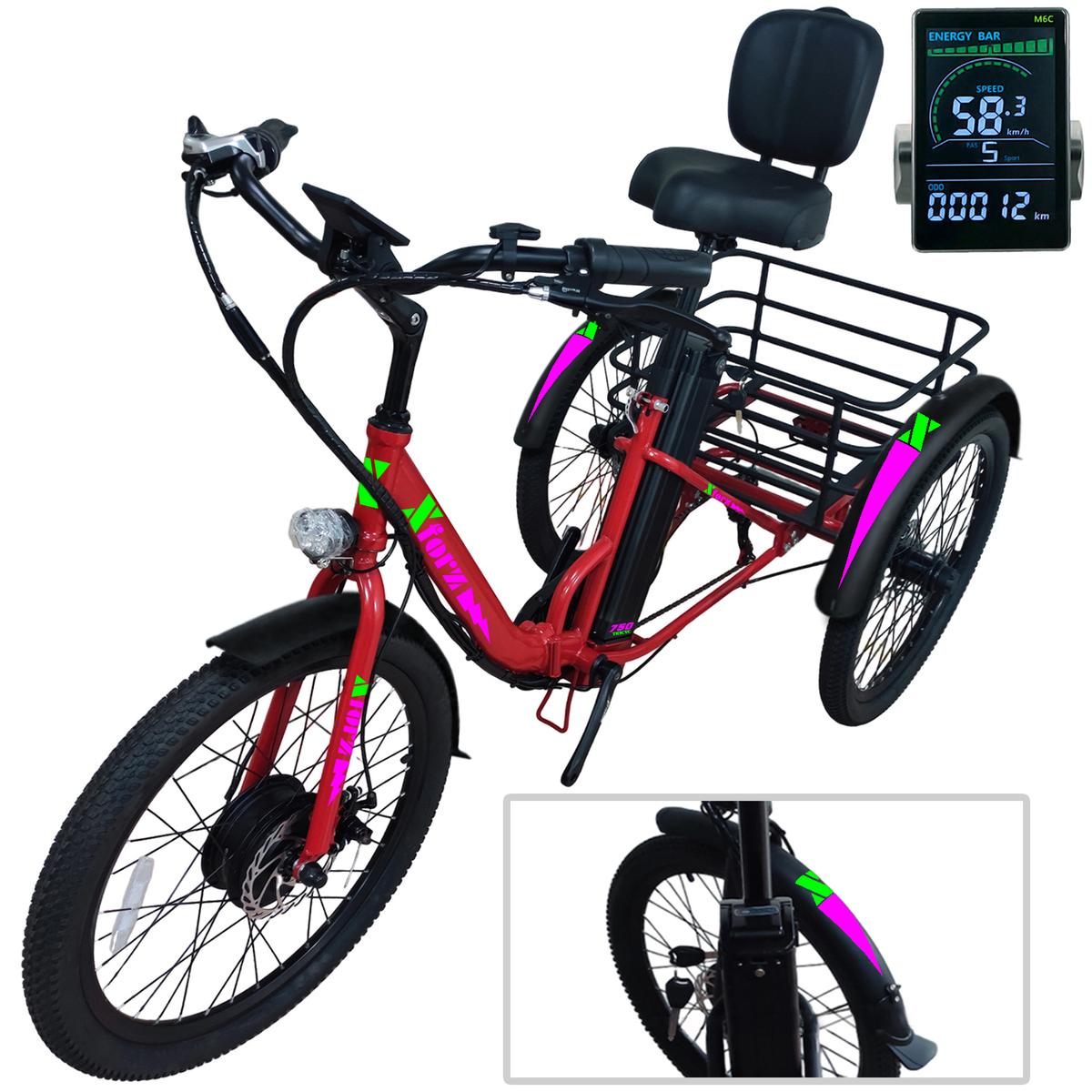 Foto 3 pulgar | Triciclo Motor Para Turismoventdepot Mxtpj-054 1 Pieza Multicolor