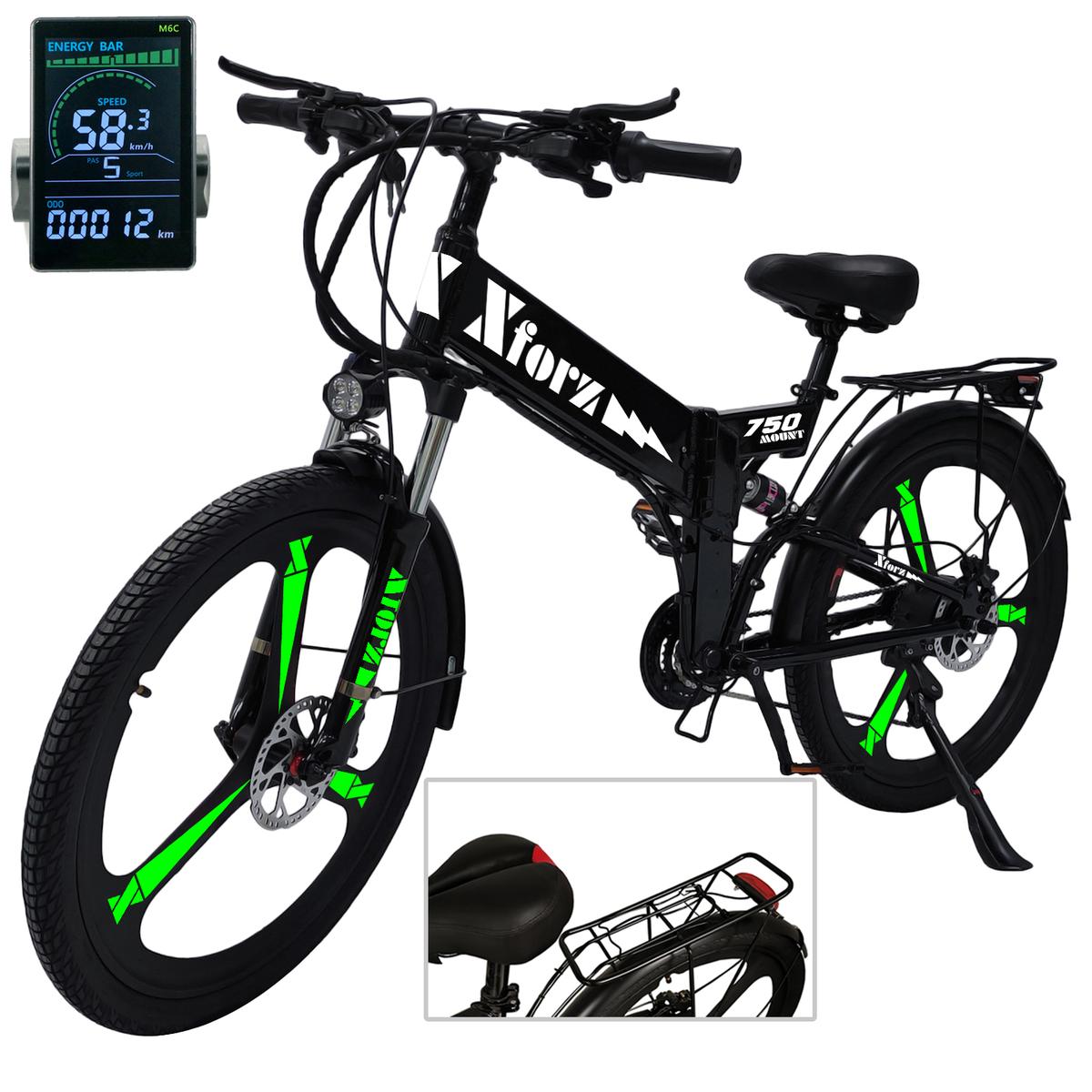 Bicicleta Eléctrica Rod 26ventdepot Mxmtl-028 1 Pieza Multicolor