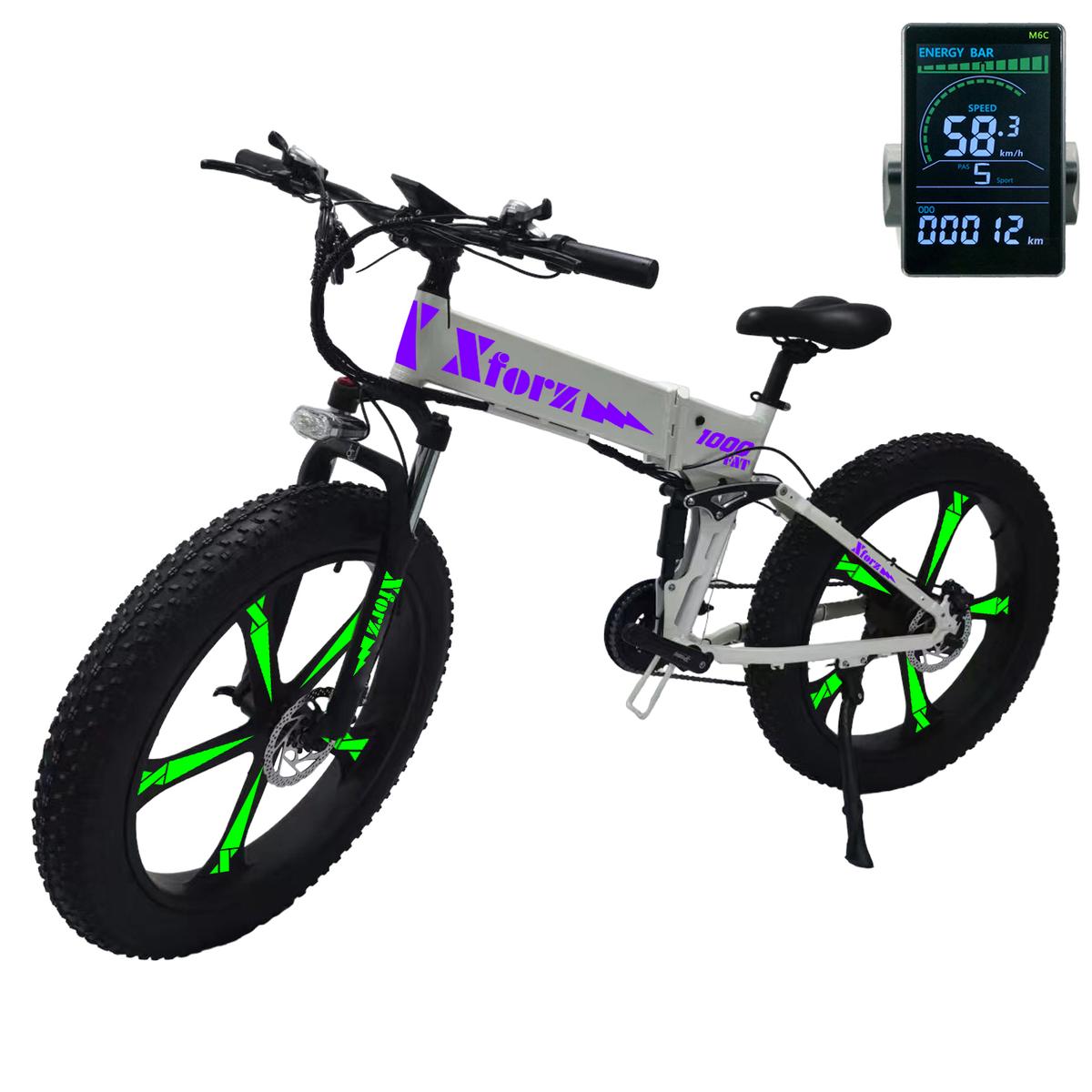 Foto 3 pulgar | Bici Eléctrica Con Alarmaventdepot Mxfat-040 1 Pieza Multicolor