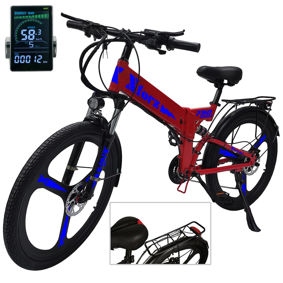 Bici Plegable De Aluminioventdepot Mxmoj-001 1 Pieza Multicolor