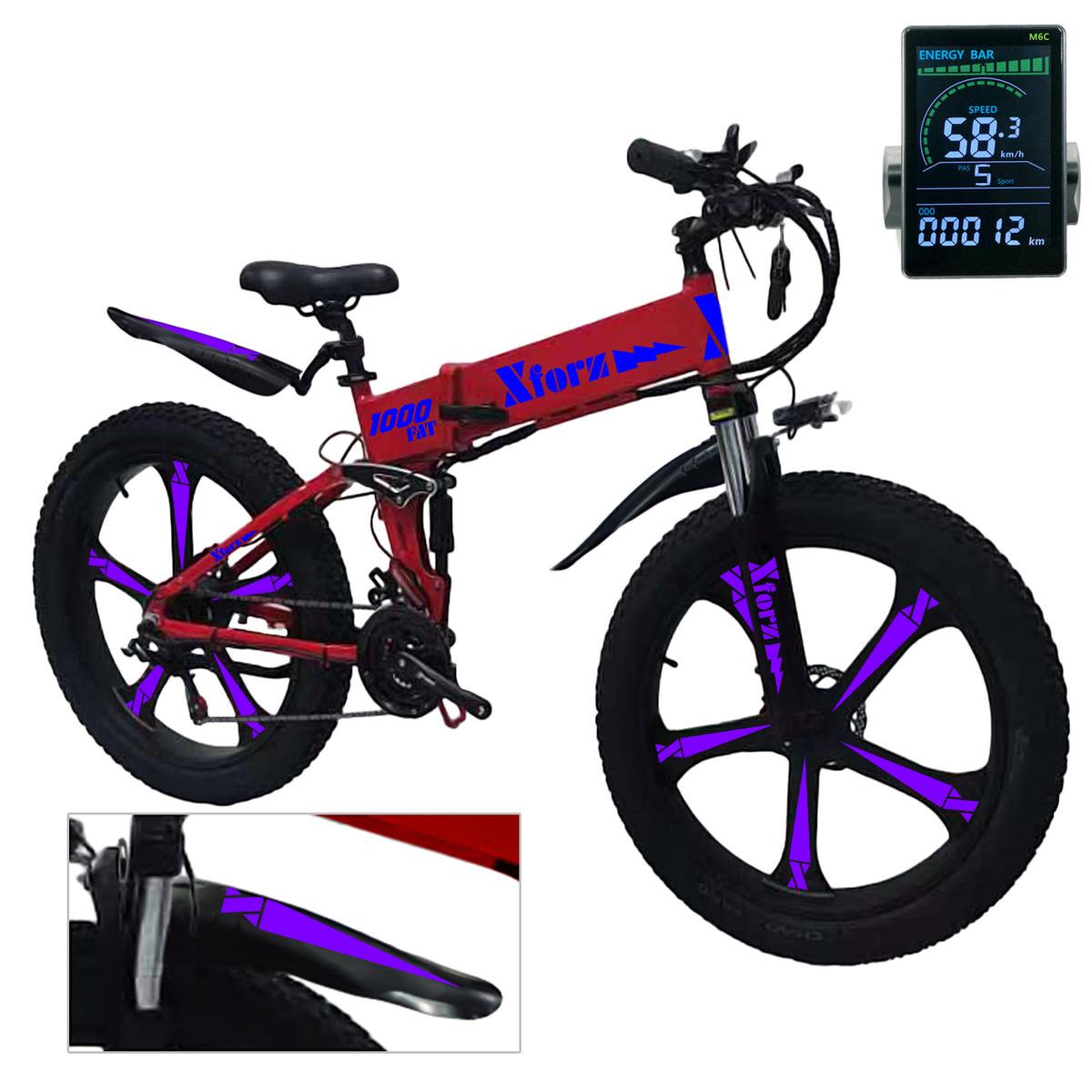 Foto 3 pulgar | Bici Eléctrica Con Alarmaventdepot Mxfrp-010 1 Pieza Multicolor