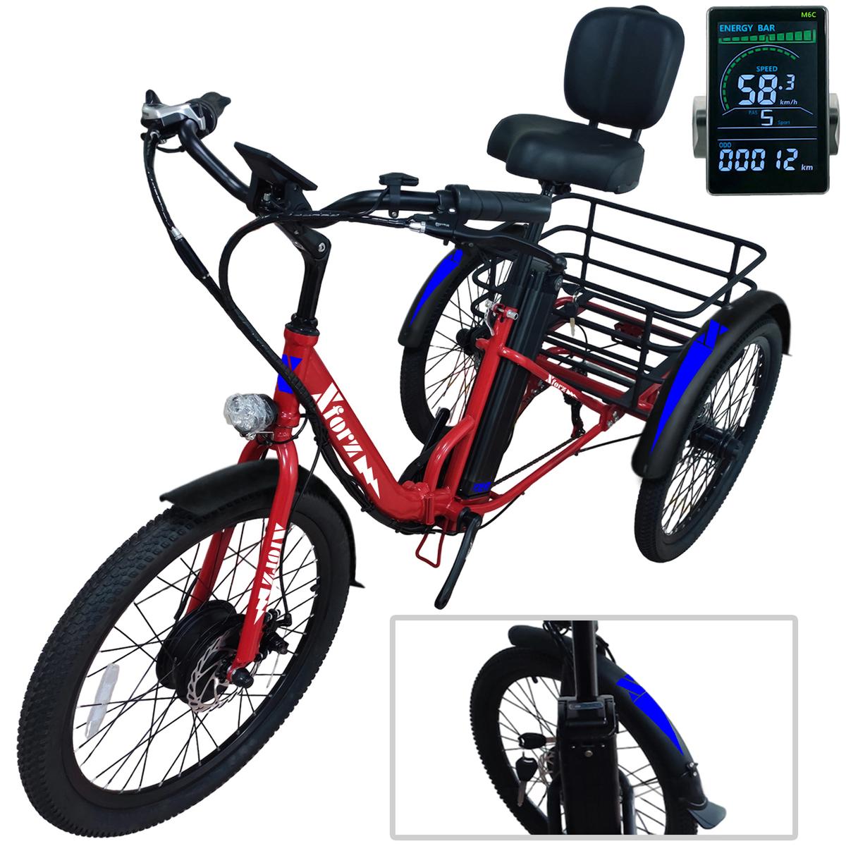 E-bike Tipo Tricicloventdepot Mxtpj-009 1 Pieza Multicolor