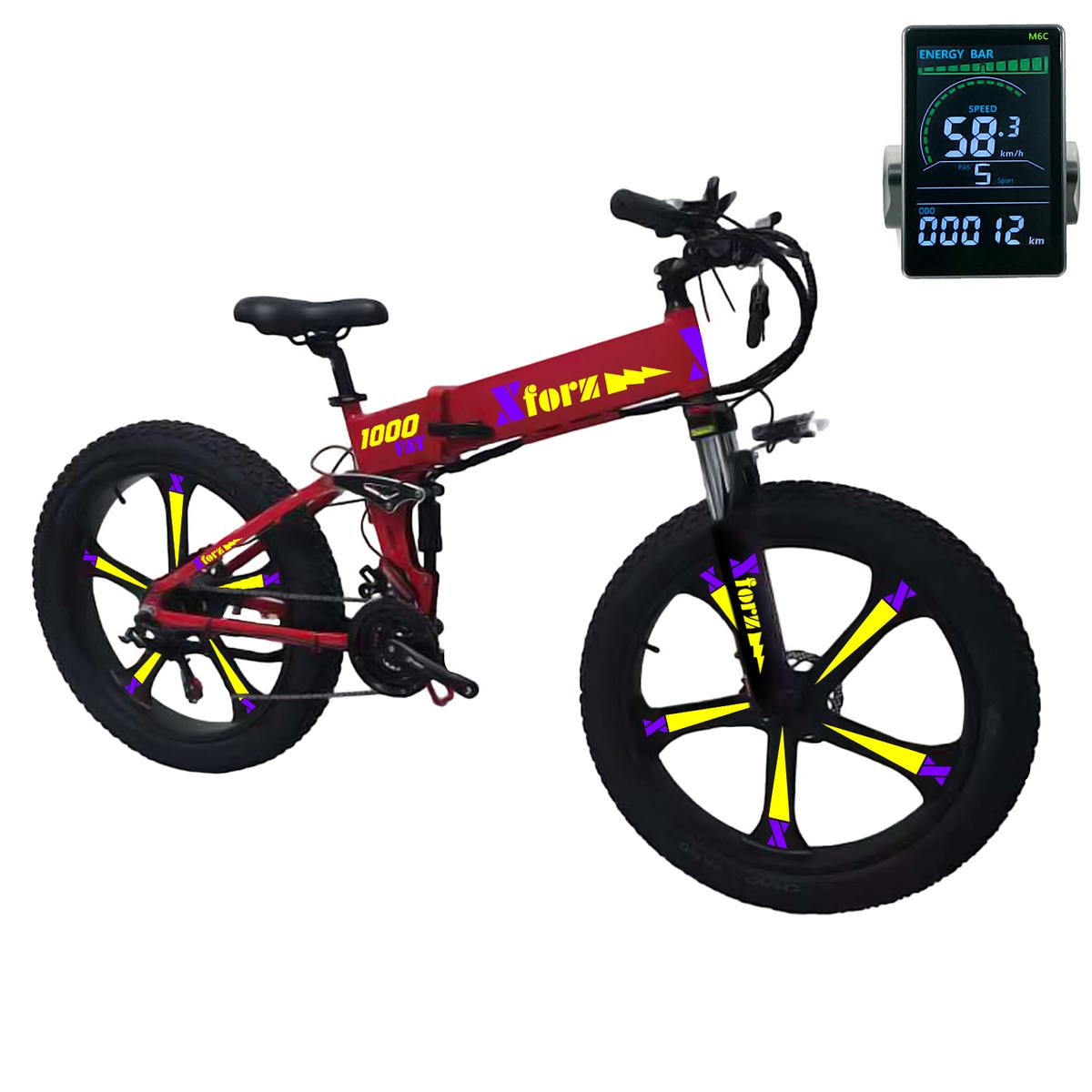 Bicicleta Eléctrica de Montaña Mxfrj-064 1 Pieza Multicolor