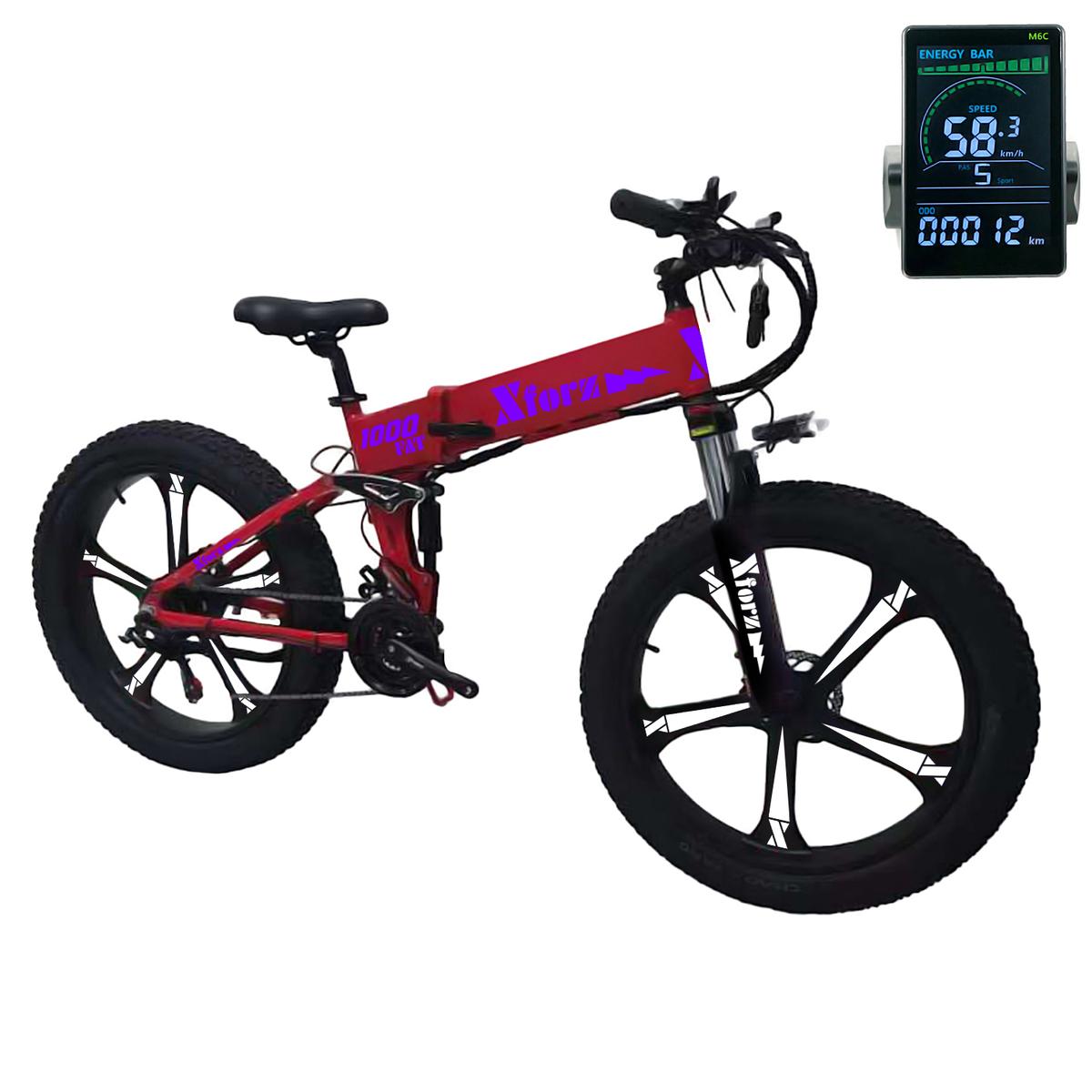 Foto 2 pulgar | Bici Eléctrica Con Alarmaventdepot Mxfrj-041 1 Pieza Multicolor
